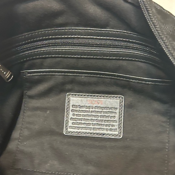 TUMI Black Nylon/Leather Messenger Bag for Men - Picture 10 of 12